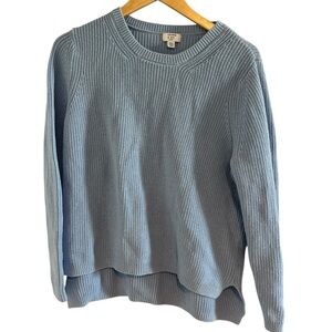 Crown & Ivy Light Blue Crew Neck Sweater Size PXL